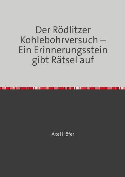 Buch Kohlebohrversuch Rödlitz